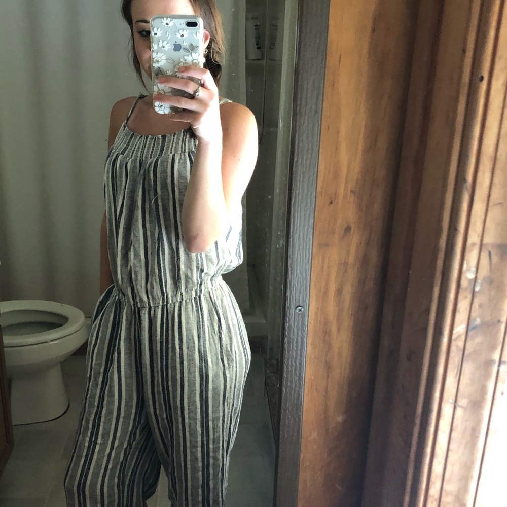Cute Striped Jumpsuit (with pockets!)
